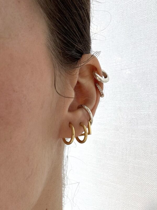 Ear Cuff martelé Plata 925 - Imagen 6