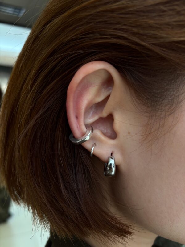 Ear Cuff martelé Plata 925 - Imagen 5